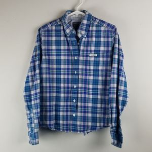 Womens Rockies Shirt Sz S Western Cowgirl Blue